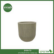 כד פסים קוטר 29 ס״מ גובה 29 ס״מ שמנת למכירה - מחיר